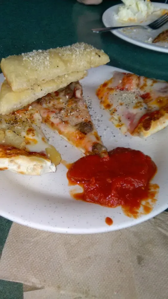 Breadsticks and Pizza with Marinara Sauce