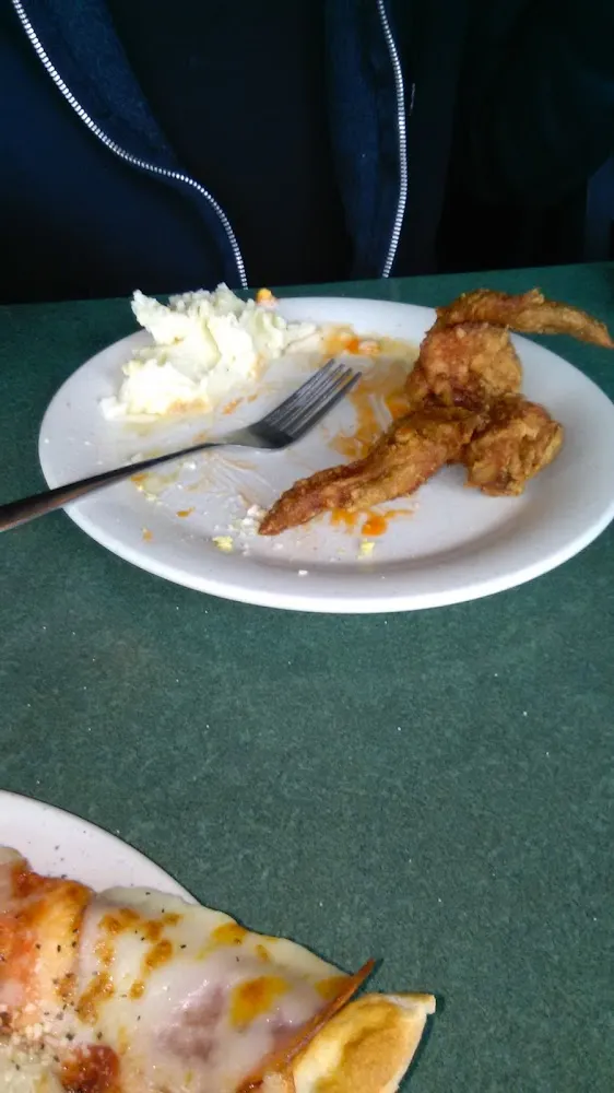 Chicken Wings and Potato Salad