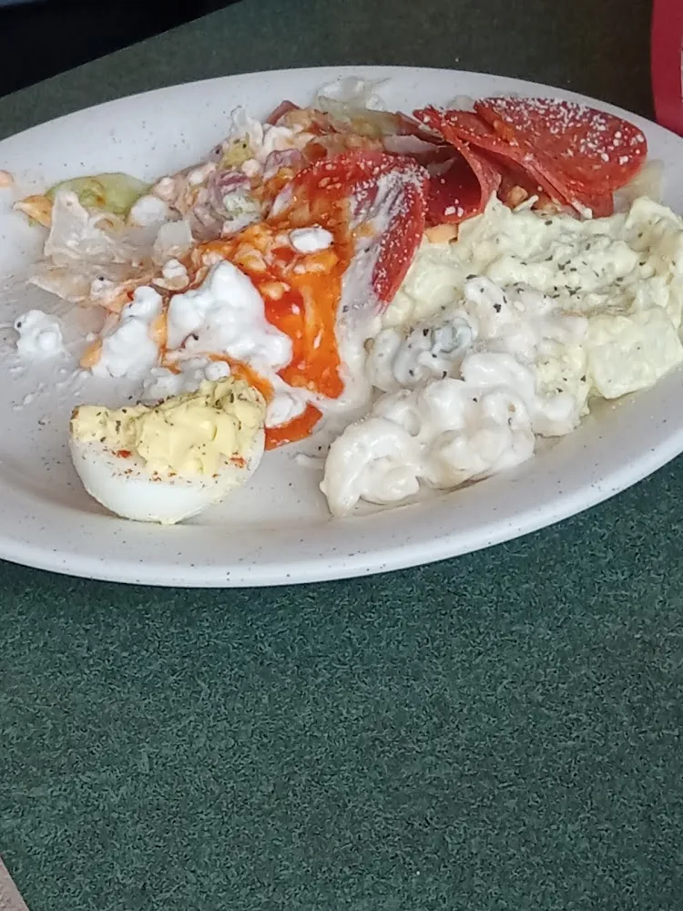 Deviled Eggs and Various Salads